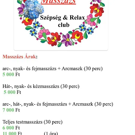 Szepseg & Relax Club ゲストハウス